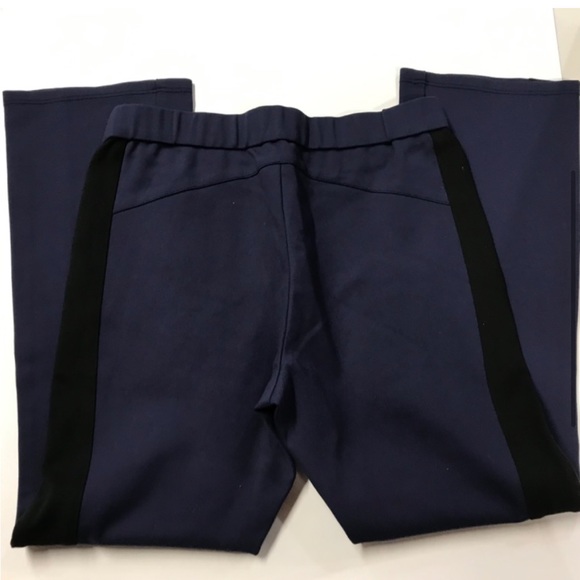 Tory Burch Sport  Navy Track Ankle Pants with Black Stripe Preloved  Med. 25 ins - Picture 3 of 9